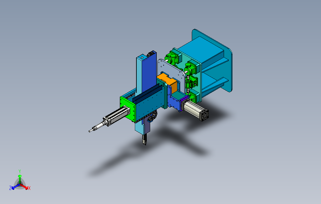 冲床油压机4轴送料机械手