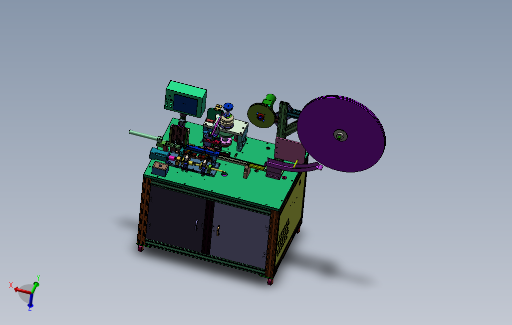 弹夹式自动植PIN机、凸轮式自动植PIN设备3D模型Solidworks设计0
