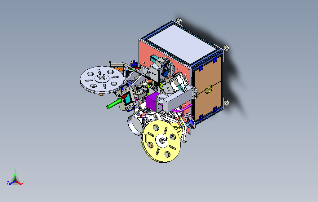 非标精密凸轮插针点焊检测一体机3D模型STP格式0