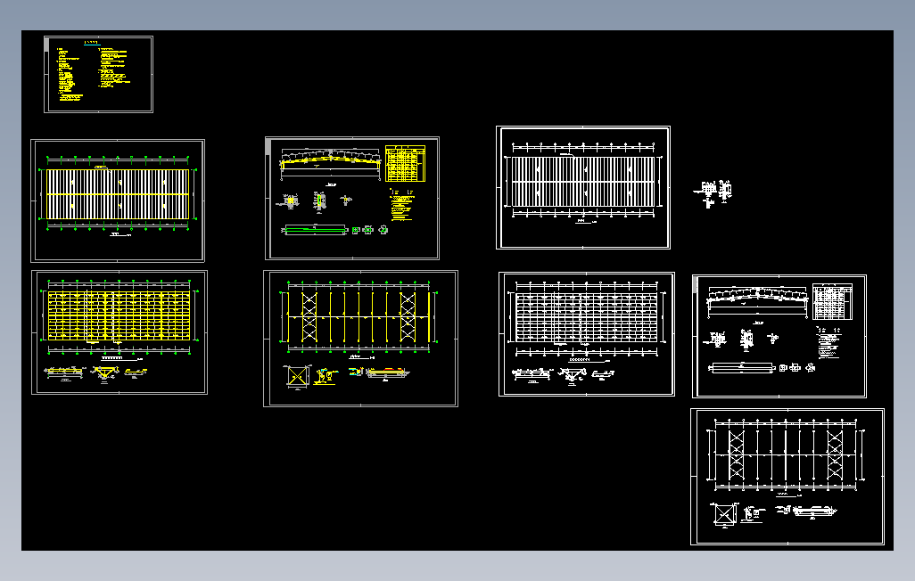 钢结构屋面CAD图纸0