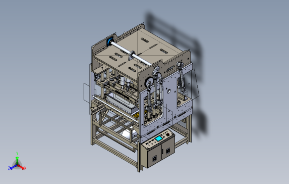 果冻食品灌装机3D模型图纸IGS格式0