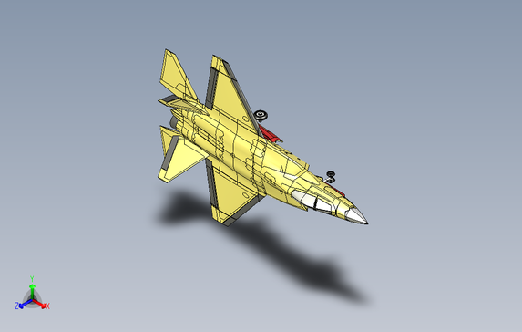 航母舰载机歼J-31三维建模图纸UGNX设计附X_TIGSSTP格式0