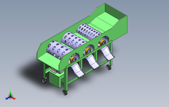 简易番茄分选机3D模型图纸Solidworks设计0