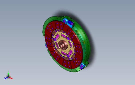 膜片弹簧离合器3D模型图纸CATIA设计0