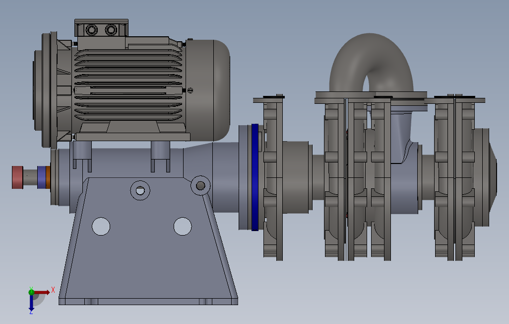 泥浆泵3D数模图纸Solidworks设计附IGS0 俯视图