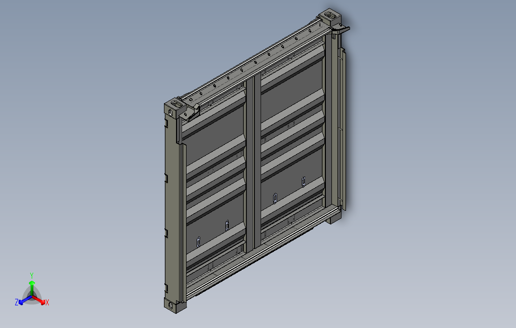 软开顶箱集装箱3D模型图纸ProE设计0