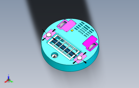 扫地机器人的设计家用地面清洁机器人资料Solidworks和CAD格式0