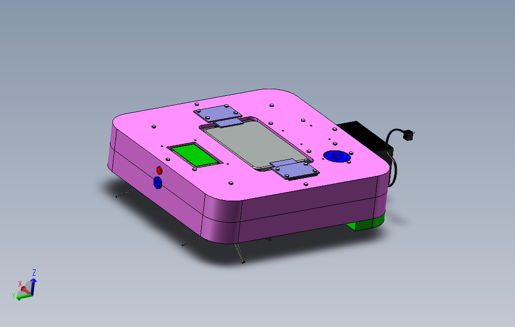 扫地机器人设计模型图纸solidworks设计附STEPX_T格式0