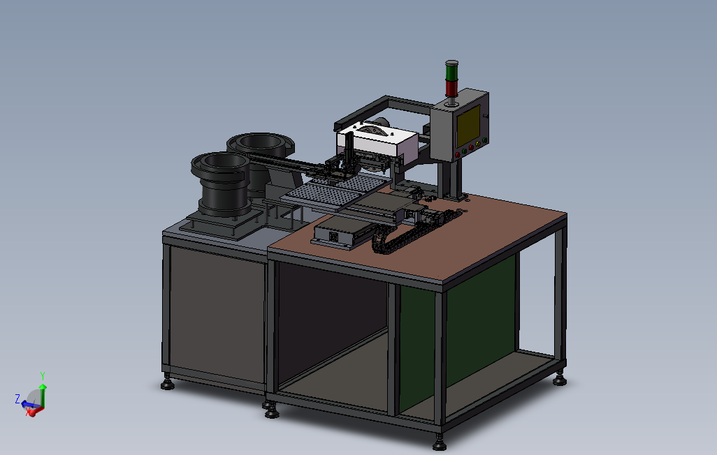 双振动盘包装机凸轮机构3D数模图纸Solidworks设计0
