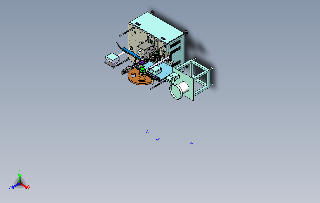 一般插针机整套图纸自动插针机3D模型STP格式0