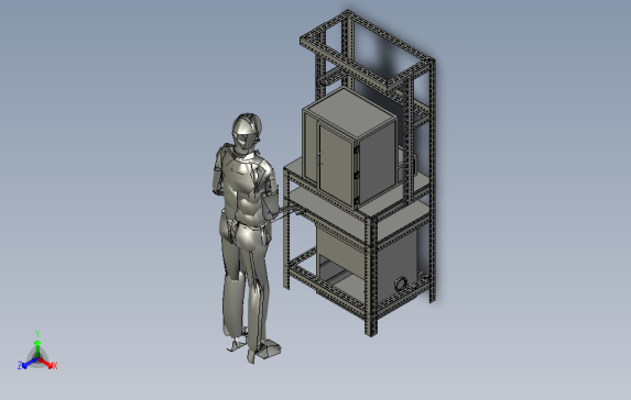 印刷电路板切割机3D模型图纸STP格式0