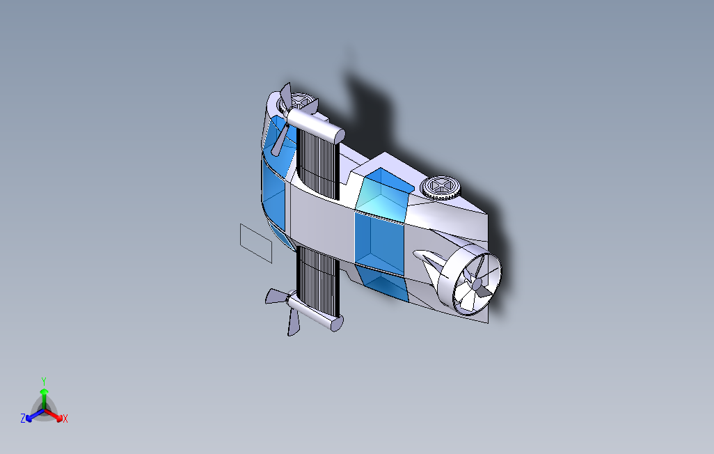 TerrafugiaTX-1概念飞行车模型3D图纸-CATpart、STP格式00