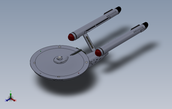 U.S.S.FarragutNCC-1647星际迷航星舰3D模型图纸-SW格式00