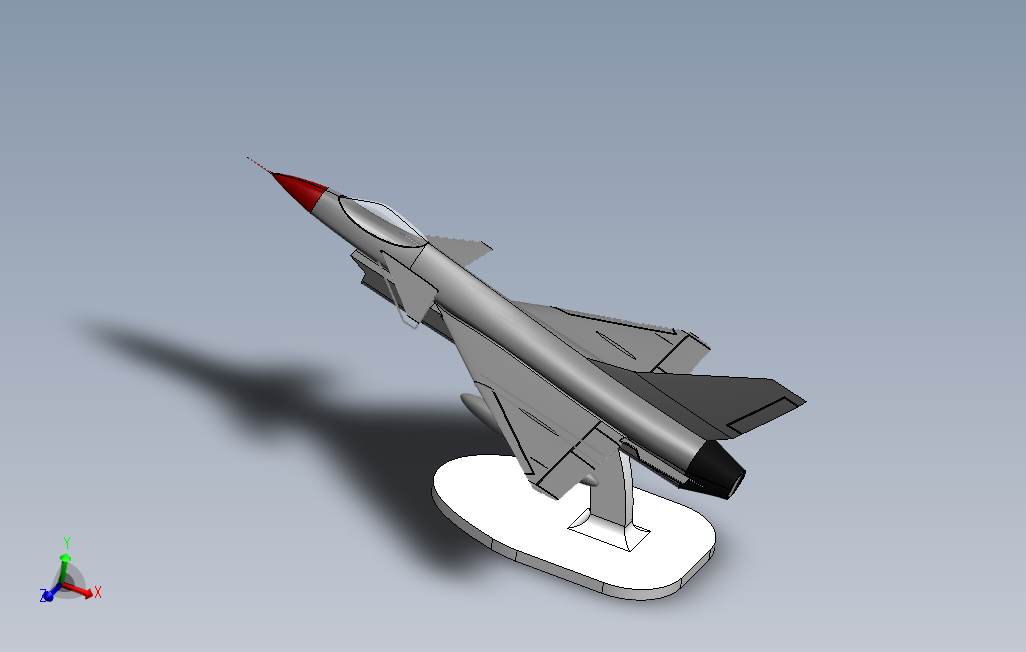 歼10J-10战斗机模型简易3D图纸-sw2014格式00