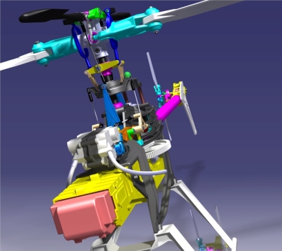 玩具RC遥控直升机3D图纸-Catia设计00