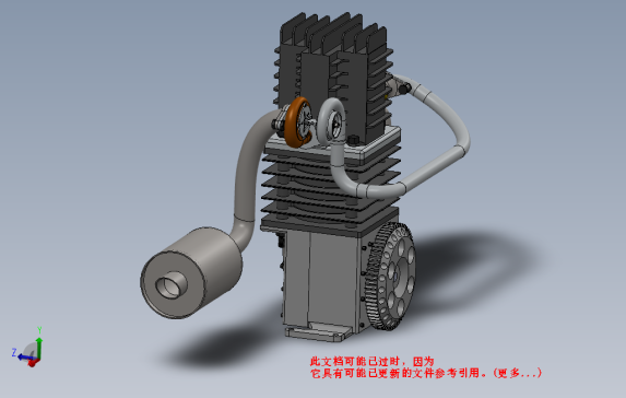 572cc单缸4冲程发动机图纸