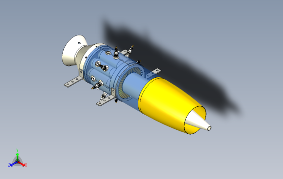 CentaJTE-U22涡轮发动机三维建模图纸INVENTOR设计
