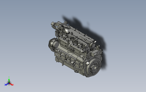 DeutzBF6M1013FC柴油发动机3D图纸STP格式
