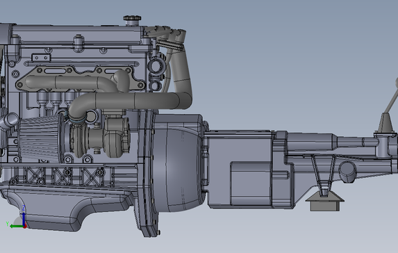 LocostZetec赛车发动机三维建模图纸solidworks设计