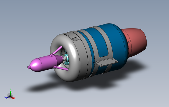 RC喷气发动机三维建模图纸Solidworks设计附STEP格式