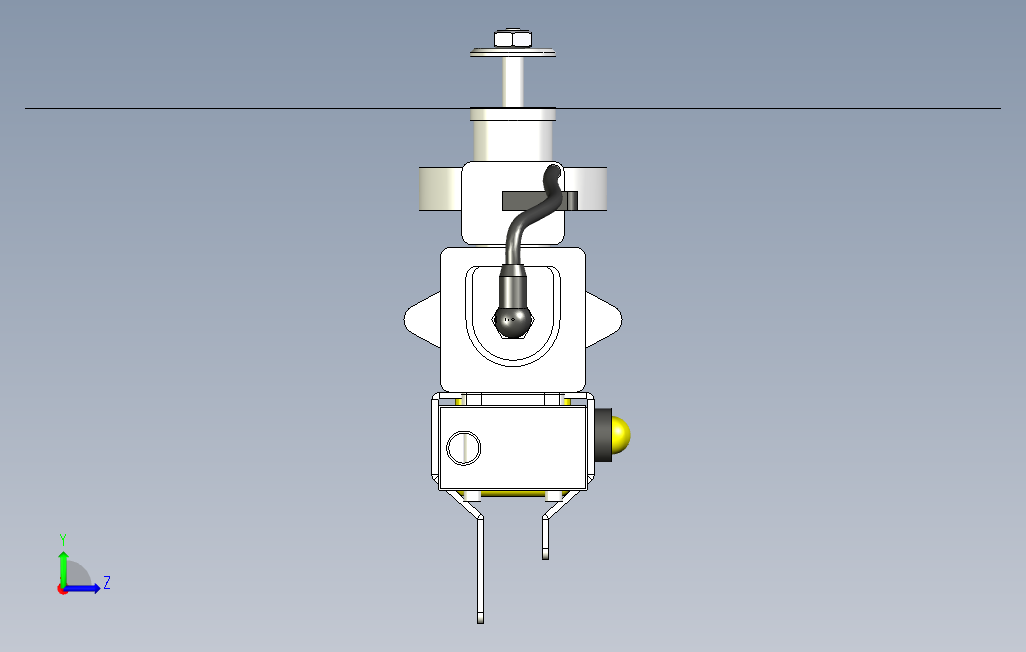 ryobi-31ccm微型发动机3D图纸INVENTOR设计附STP格式 左侧视图