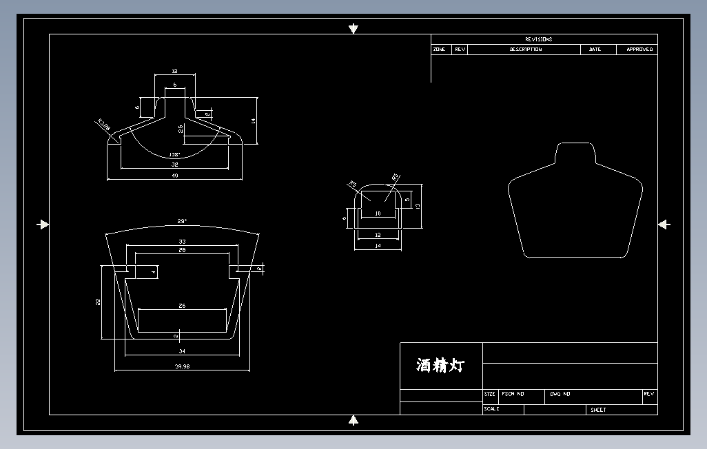 S-47bohmHB11斯特林模型图纸AutoCAD设计dwg格式 主视图
