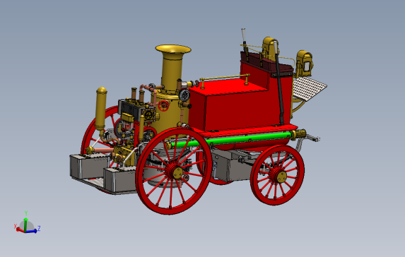 ShandMason机车引擎3D图纸Solidworks设计