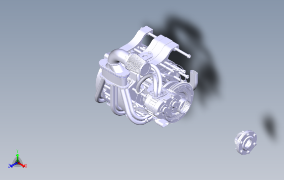 马自达转子发动机模型3D图纸CATIA设计0