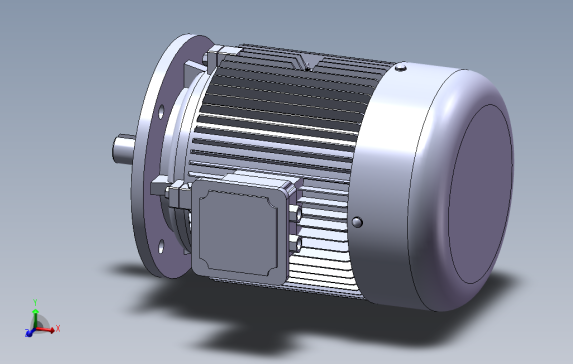异步电机不带底脚有凸缘电机[90S]f01