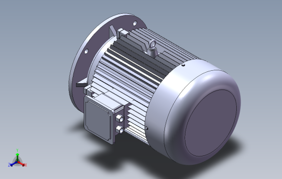 异步电机不带底脚有凸缘电机[132S]f01