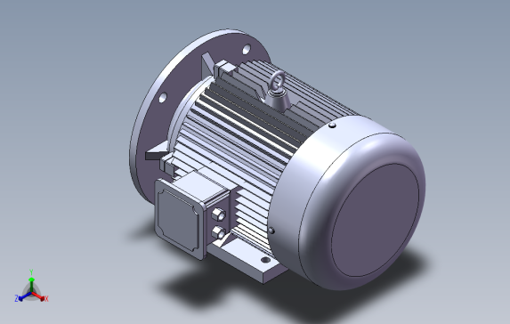 异步电机带底脚有凸缘电机[100L]f01