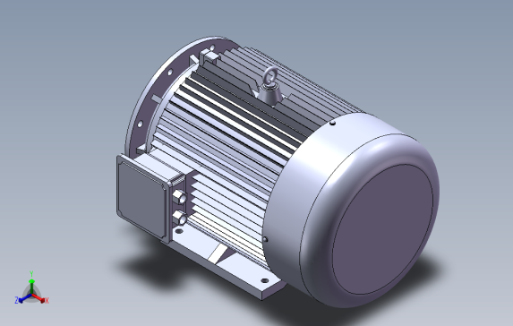 异步电机带底脚有凸缘电机[225M2]f01