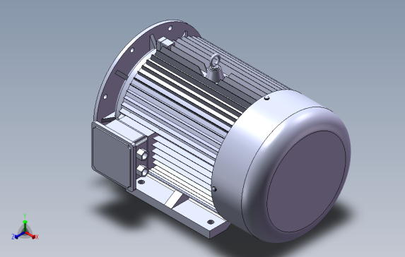 异步电机带底脚有凸缘电机[250M2]f01