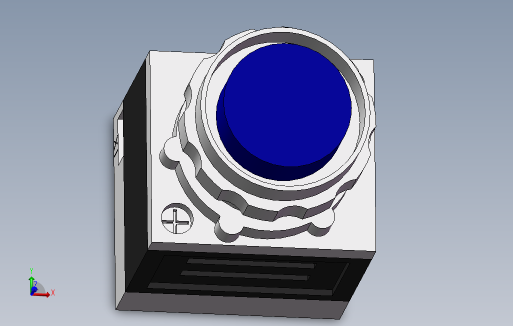 德力西电气LD11-25纯蓝圆平形4