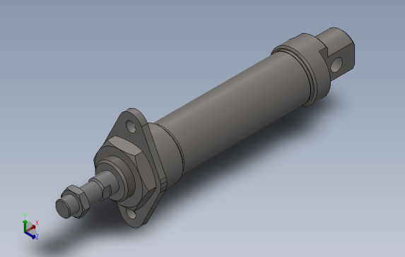 QGBX-T-MF1杆端法兰型气缸[QGBX-T-MF1-25-50]
