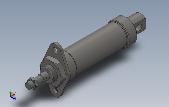 QGBX-T-MF1杆端法兰型气缸[QGBX-T-MF1-32-50]