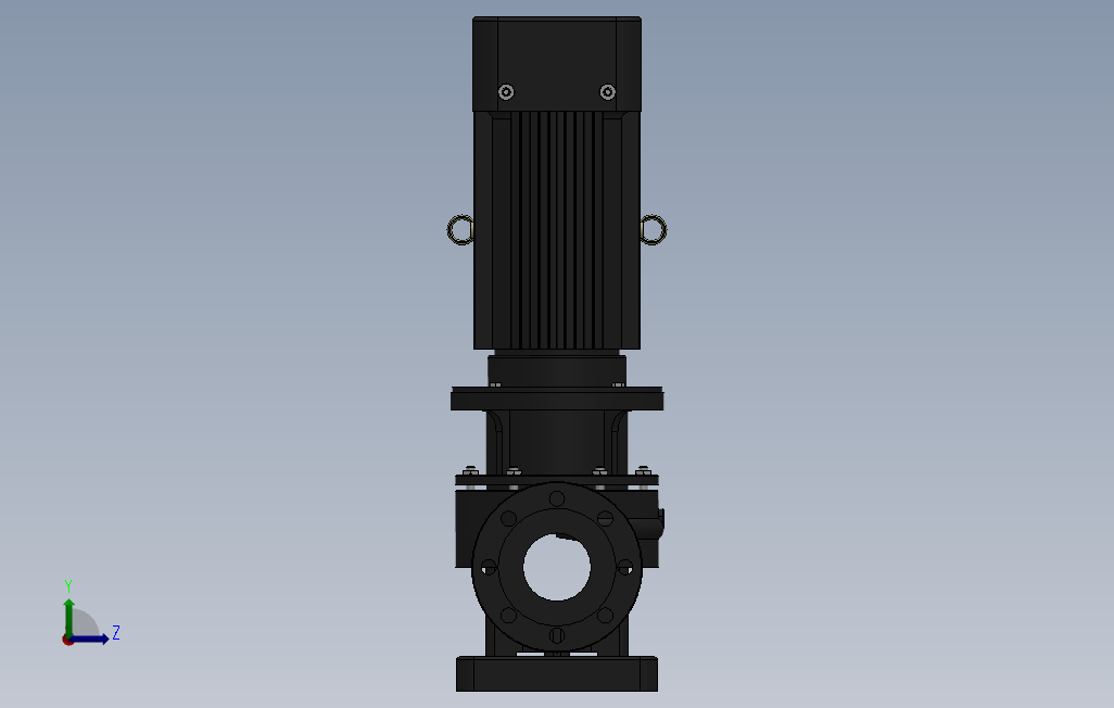 SLG80-2级立式管道泵[SLG80-117]_SOLIDWORKS 2018_模型图纸下载 – 懒石网