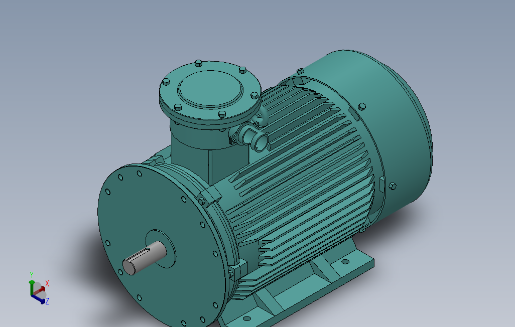 YB3-IMB35安装型[YB3-80M1-4]_SOLIDWORKS 2010_模型图纸下载 – 懒石网
