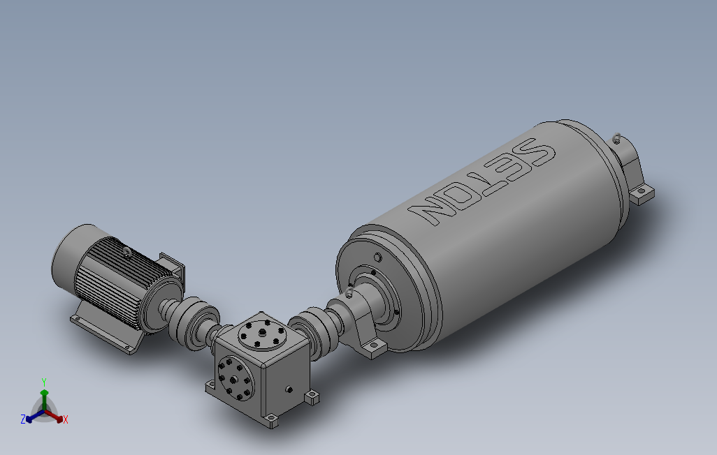 WⅢ型外置式电动滚筒[WⅢB-18.5-0.8-500×1000]_SOLIDWORKS 2018_模型图纸下载 – 懒石网