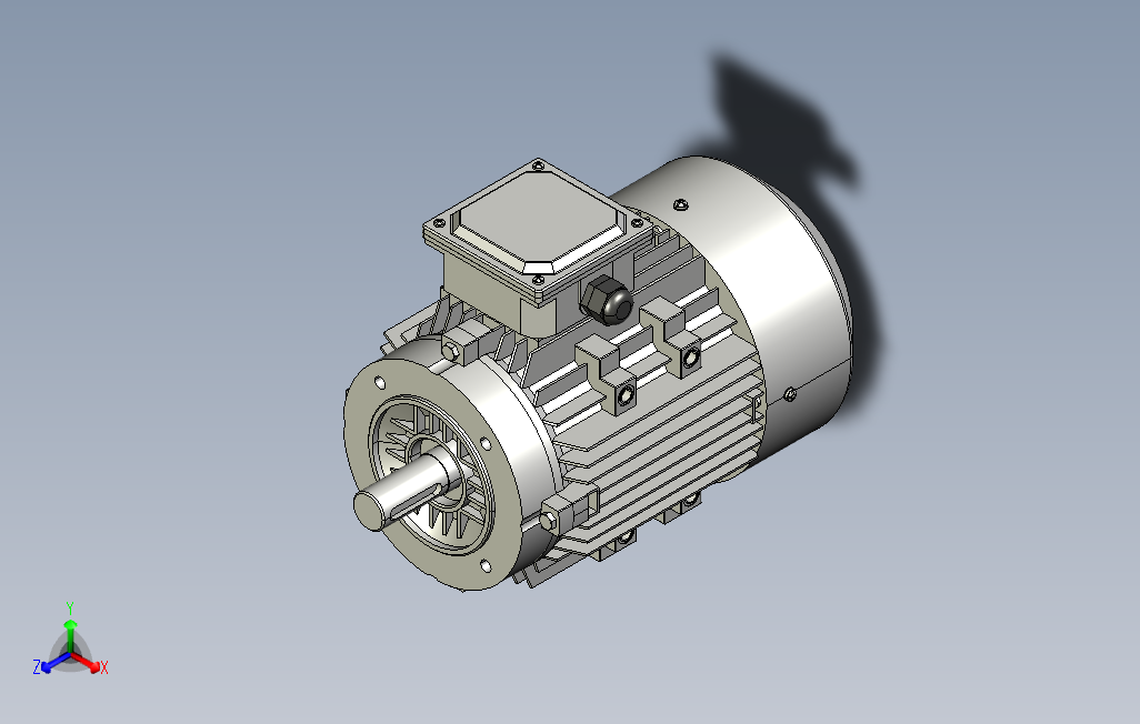 YE2系列电机B14安装63～132L[YE2-90S-4P-1.1kW-B14]