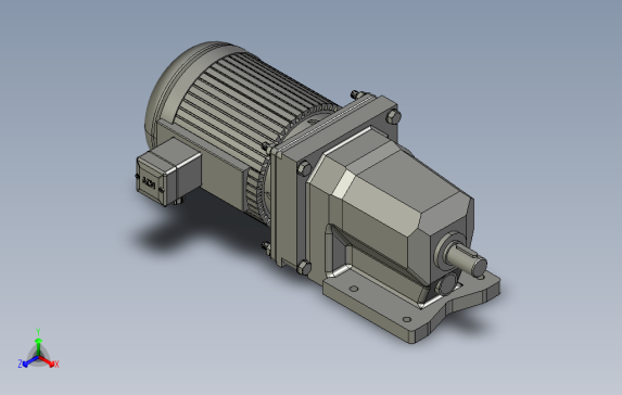 欧规齿轮减速电动机（卧式）GM-VBR[GM22-055-5-25]