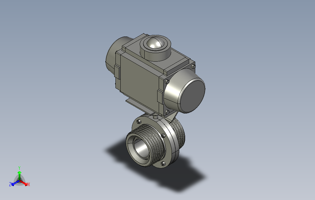 DDQX-12螺式气动蝶阀卧式[DDQX-12-DN32]
