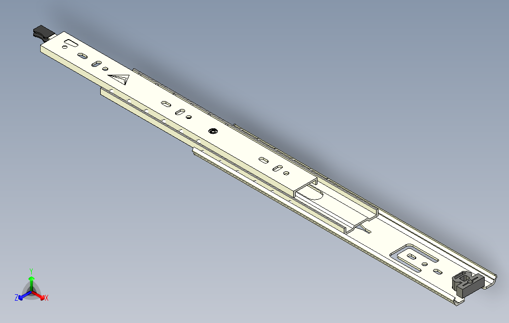 HA5133三节重型自锁钢珠滑轨[HA5133-12].step