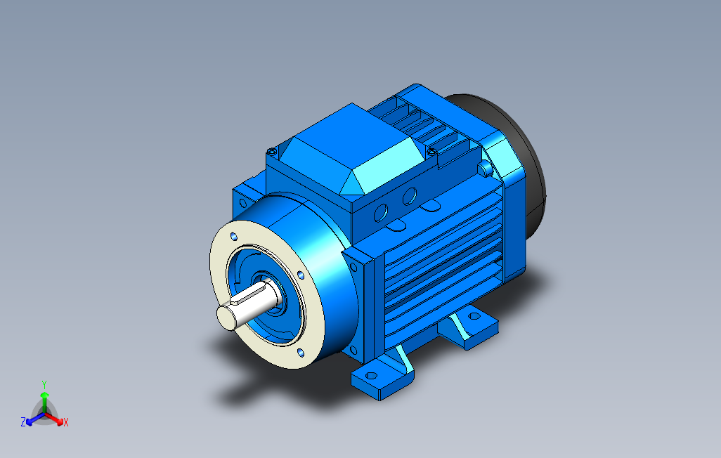 IMB34H80-112YE2、YE3通用电机[YE2-90L-4-B34].step