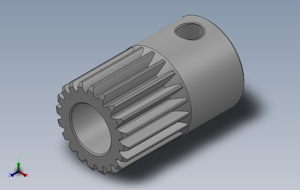 K形模数0.5直齿轮[SGPC0.5-20-8-K-6-KA90]_SOLIDWORKS 2018_模型图纸下载 – 懒石网