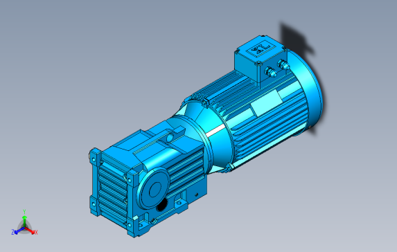 K47螺旋锥齿轮减速机[K47-Y2-2.2-4P-25.91-M4-Ⅱ-B-CCW]