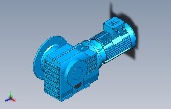 KAF77螺旋锥齿轮减速机[KAF77-Y2-1.5-4P-88.97-M1-Ⅱ-B-CW]