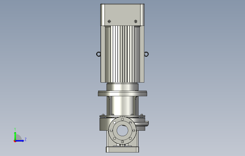 SLG80-2级立式管道泵[SLG80-192]_STEP_模型图纸下载 – 懒石网