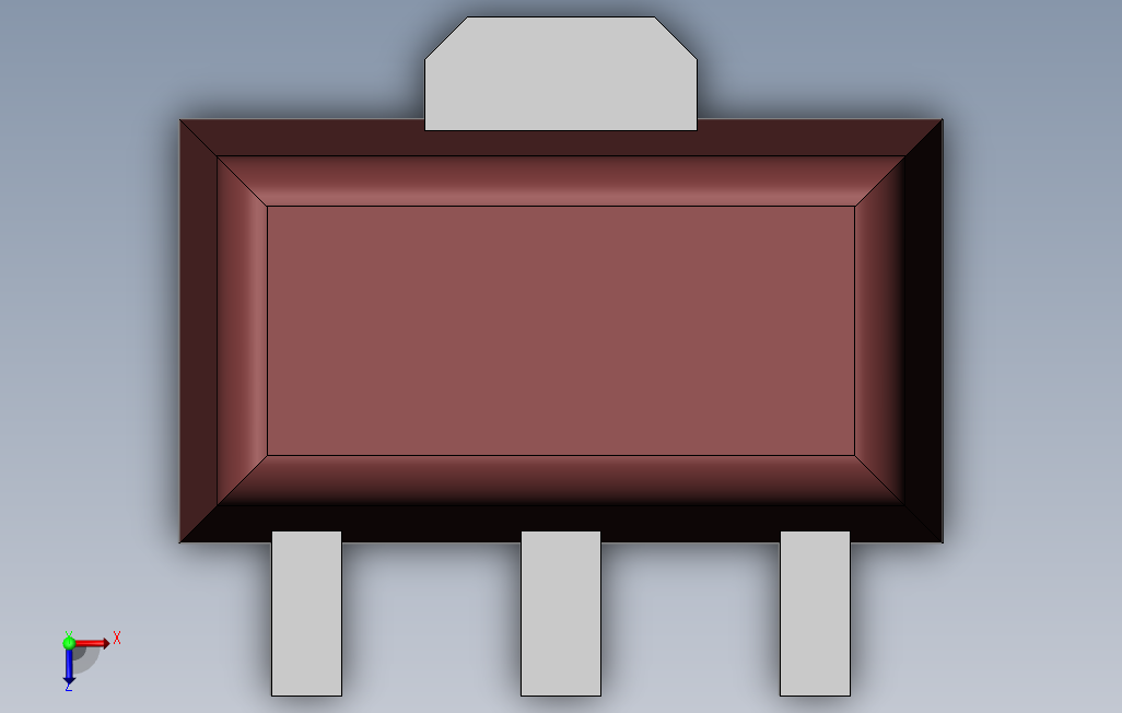 SOT89_SOLIDWORKS 2008_模型图纸下载 – 懒石网
