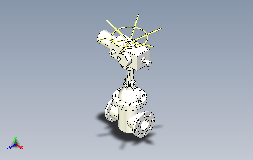 Z940╱941H╱Y╱W-40C╱P╱R╱I电动楔式闸阀[Z940H-40]DN100